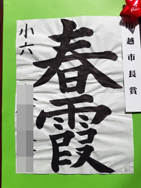 画像:2020年書き初め中央展